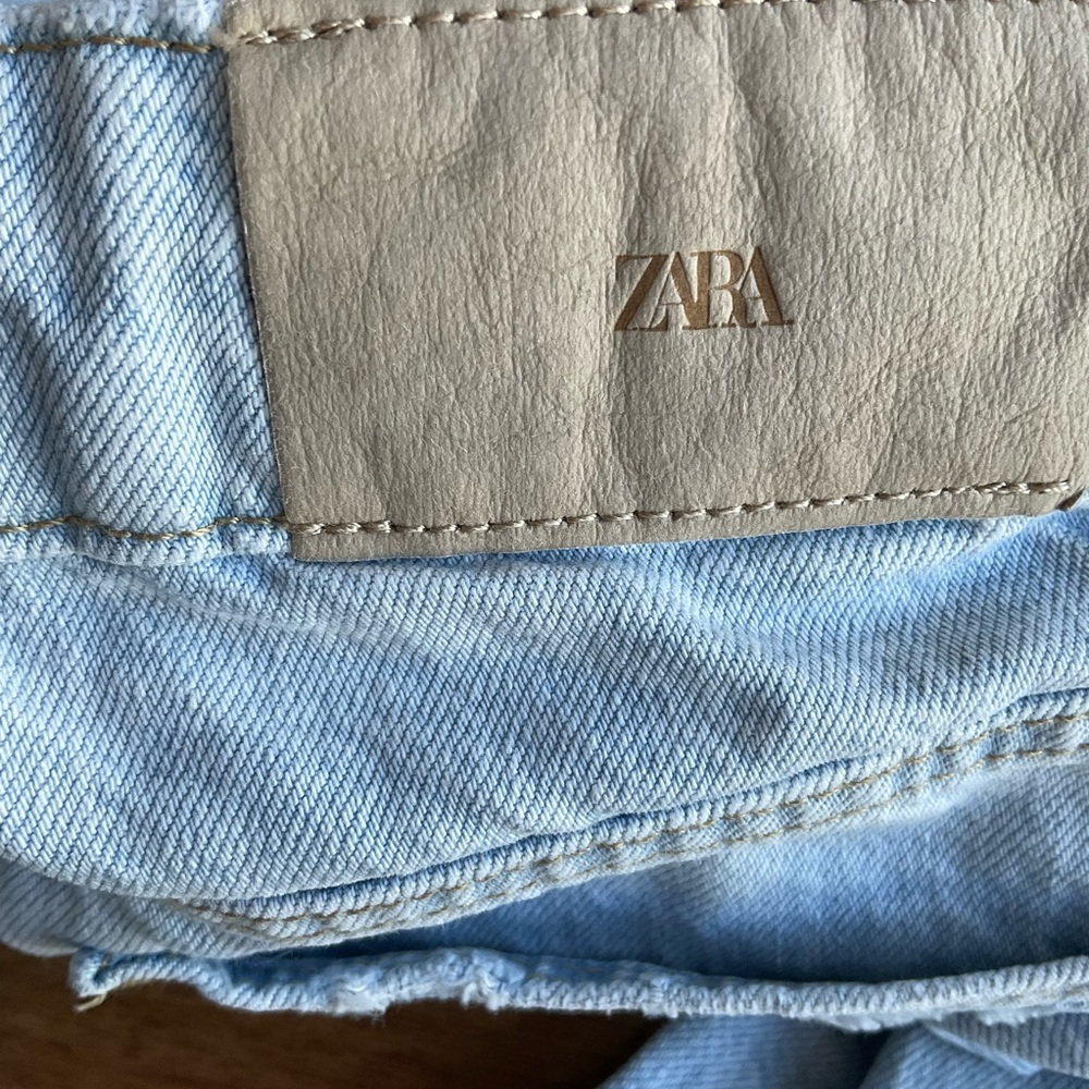 Zara Ripped Wide Leg Jeans - Picture 6 of 8